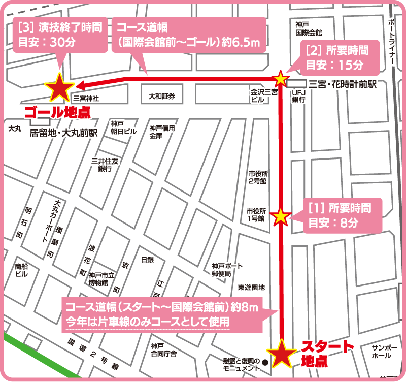 パレードコース地図